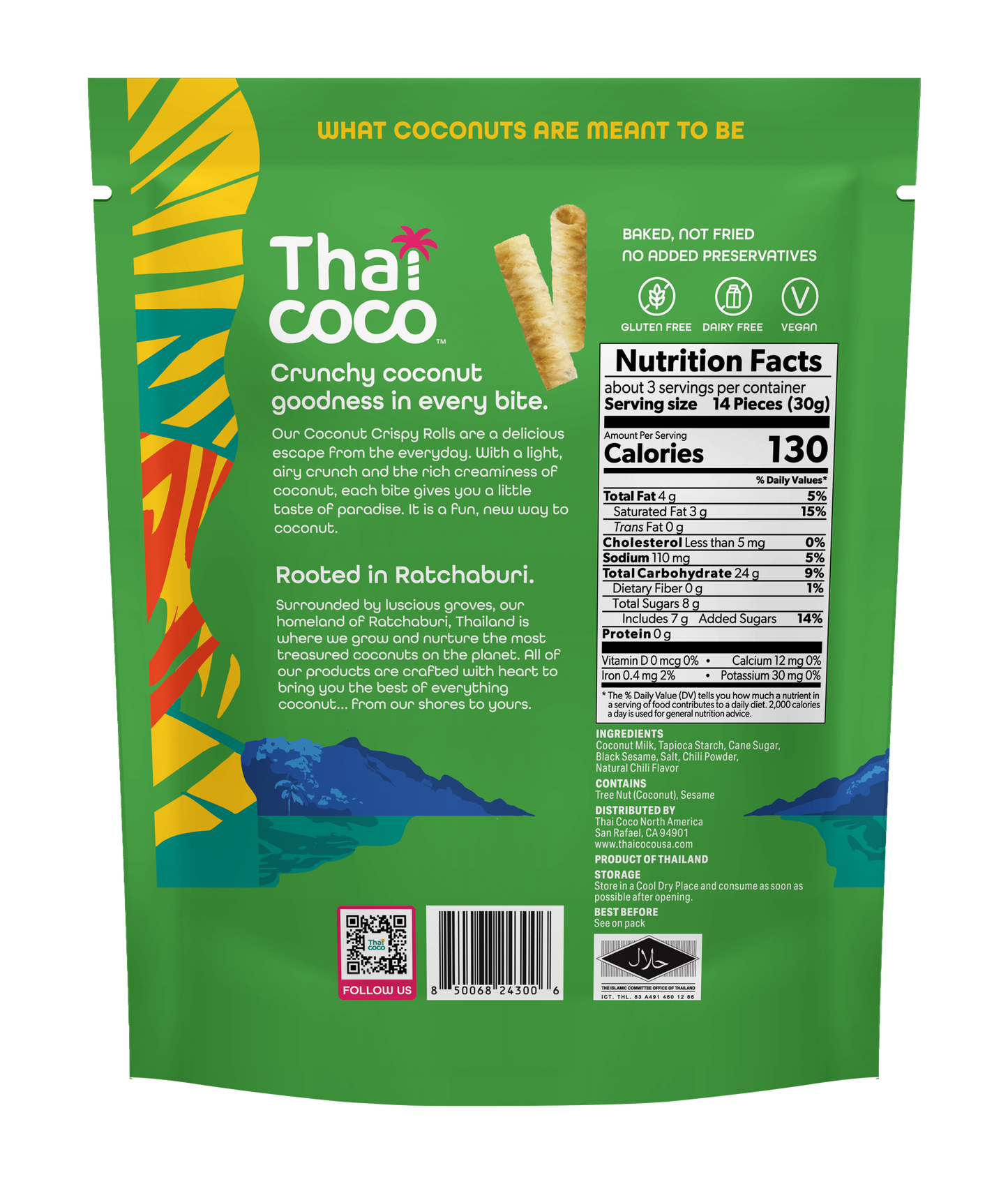 Thai Chili Coconut Crispy Rolls - 3.5 oz (Pack of 12)