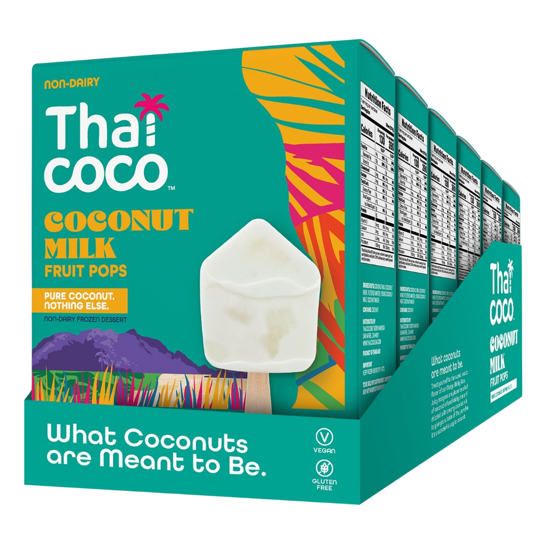 Coconut Milk Fruit Pops - 3 Pops per Box (Pack of 6 Boxes)