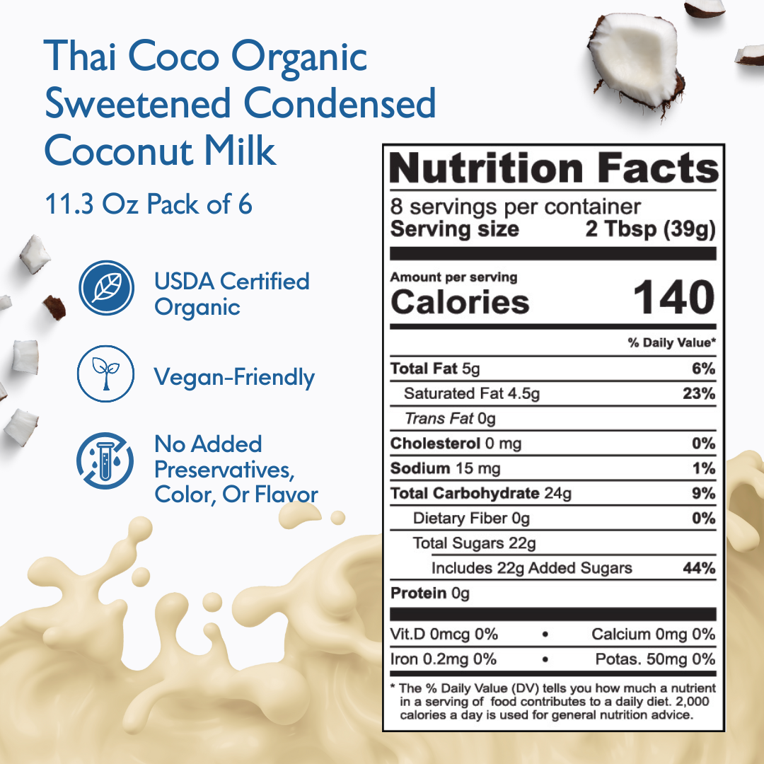 Organic Sweetened Condensed Coconut Milk - 11.3 oz (Pack of 6)