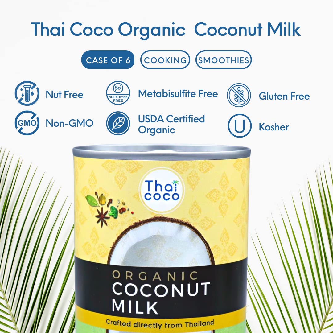 Organic Coconut Milk Canned - 14 fl. oz (Pack of 6)