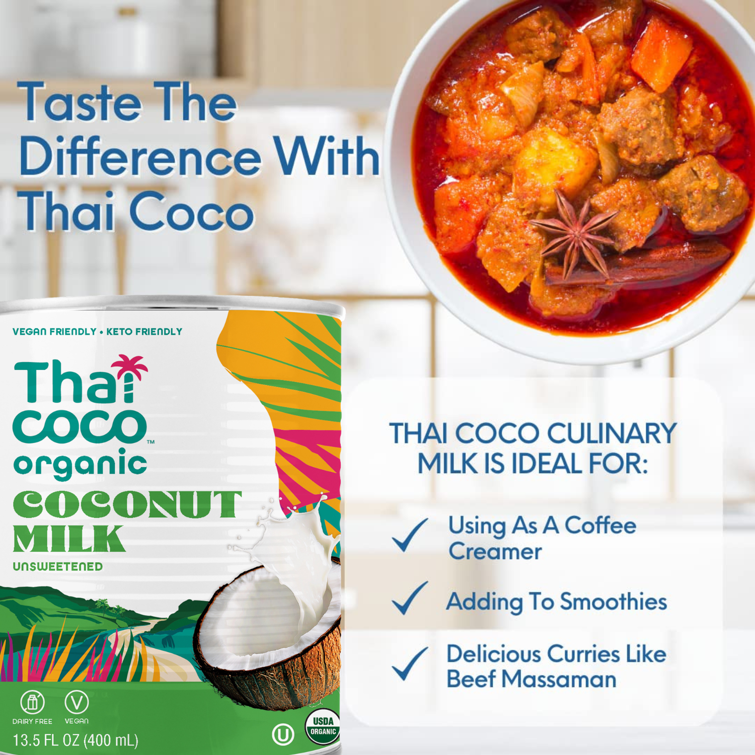 Leche De Coco Orgánica En Lata - Pack 6x