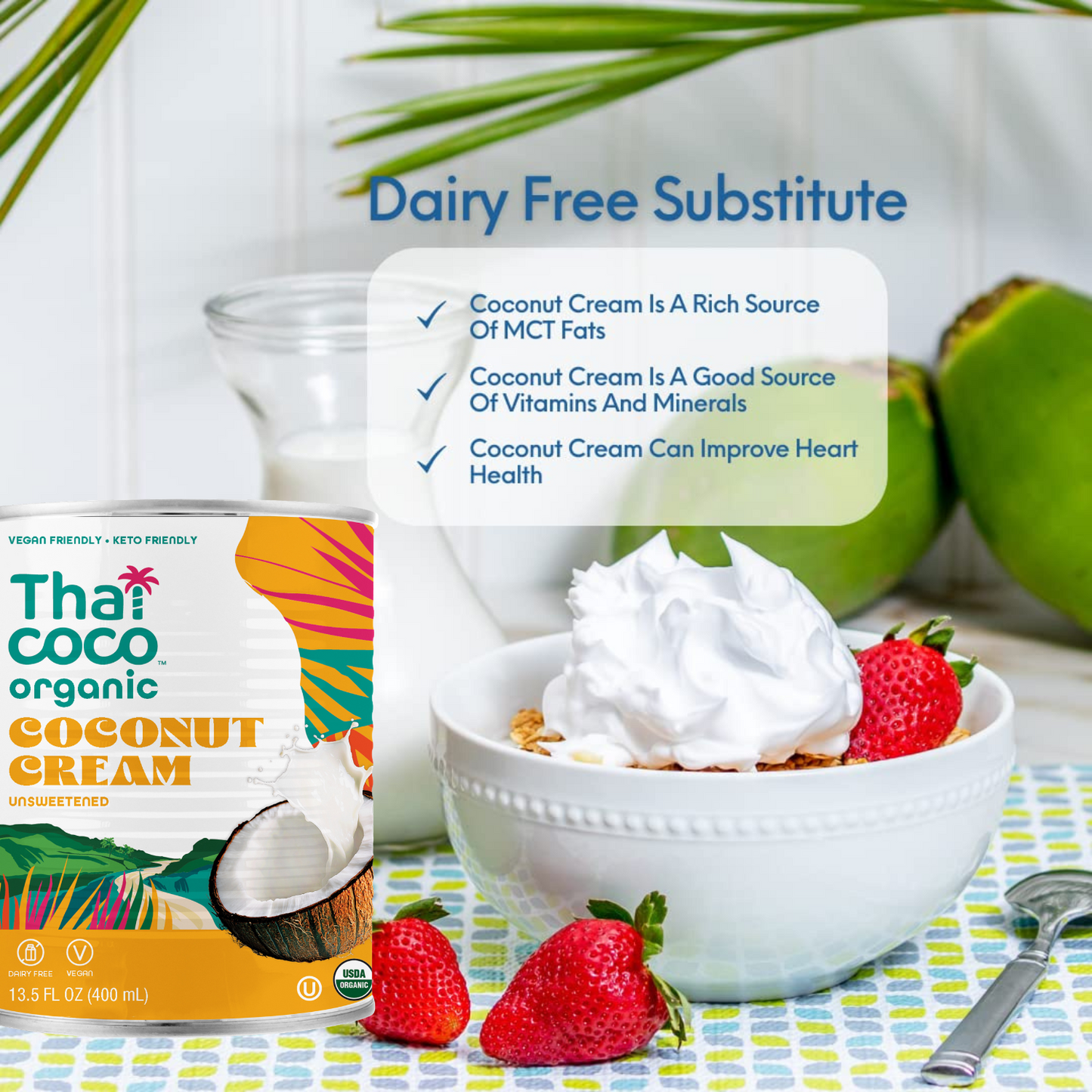 Organic Coconut Cream Unsweetened - 13.5 fl. oz (Pack of 6)