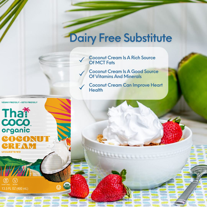 Organic Coconut Cream Unsweetened - 13.5 fl. oz (Pack of 6)