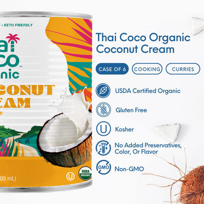 Organic Coconut Cream Unsweetened - 13.5 fl. oz (Pack of 6)