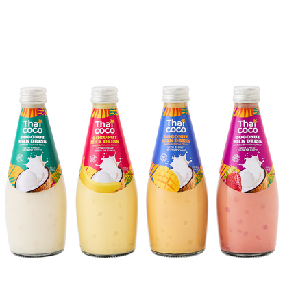 Coconut Milk Drink with Nata De Coco - 9.8 fl. oz. Bottles