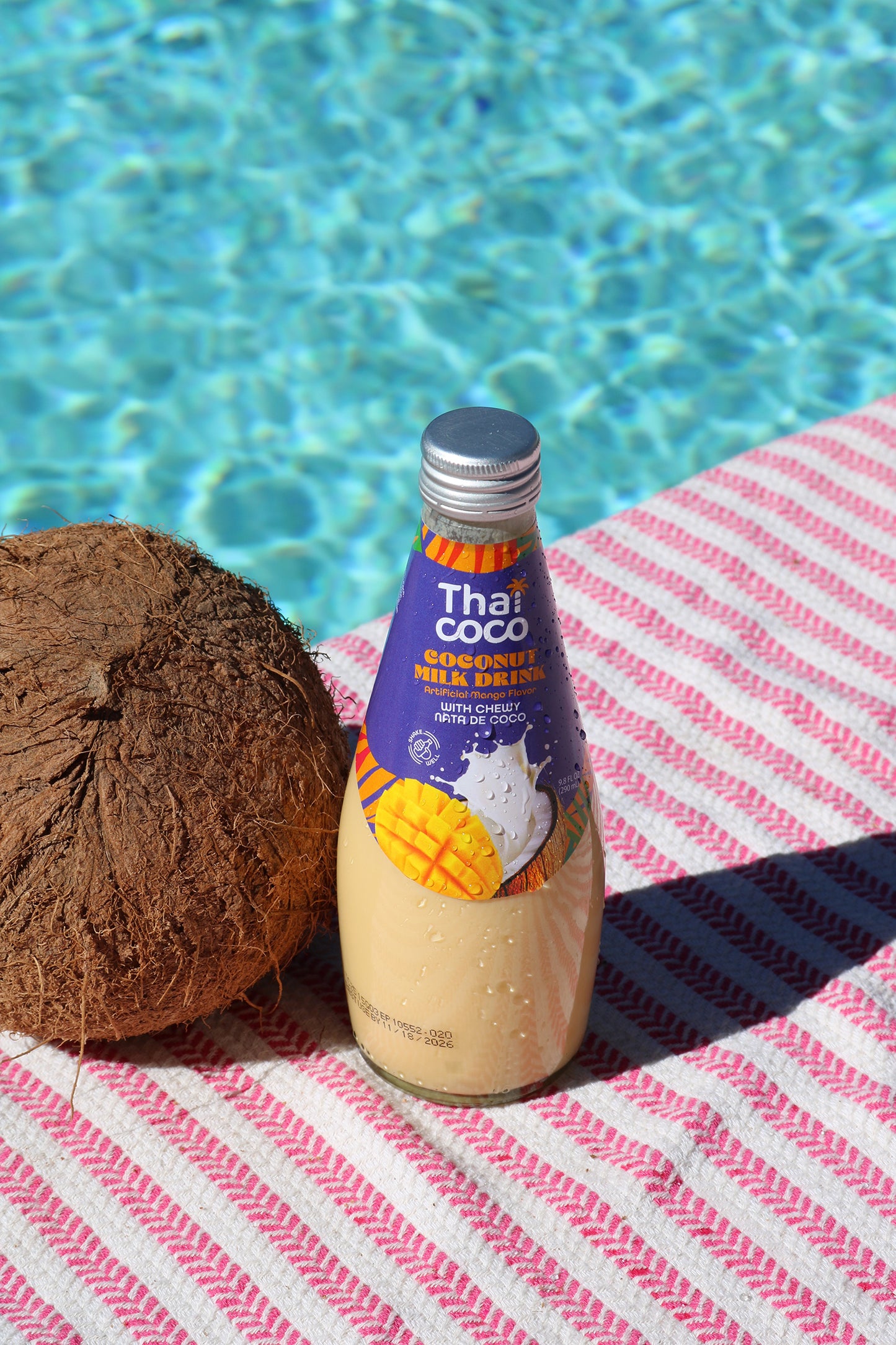 Coconut Milk Drink with Nata De Coco