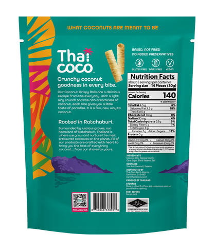 Original Coconut Crispy Rolls - 3.5 oz (Pack of 12)