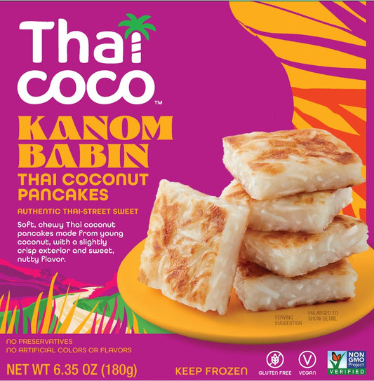Kanom Babin Thai Coconut Pancakes - 6.35 oz. (Pack of 5)
