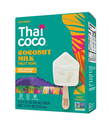 Coconut Milk Fruit Pops - 3 Pops per Box (Pack of 6 Boxes)