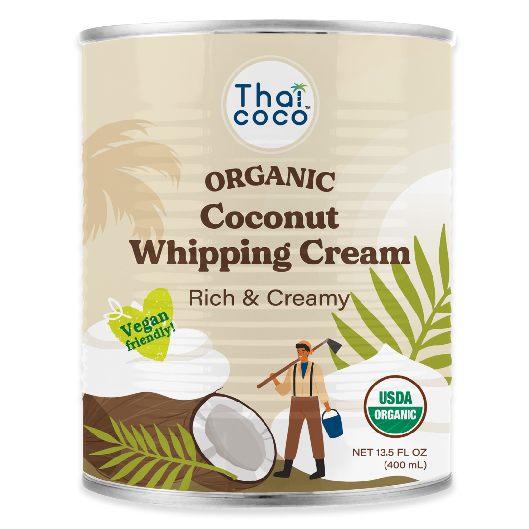 Thai Coco - Organic Coconut Whipping Cream - 13.5 oz (Pack of 6)