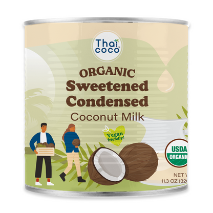 Thai Coco - Organic Sweetened Condensed Coconut Milk - 11.3 oz (Pack of 6)