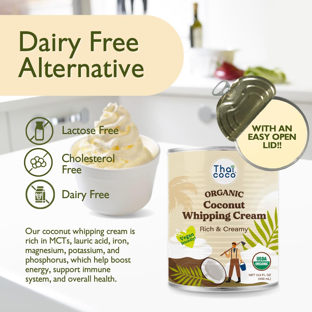 Organic Coconut Whipping Cream - 13.5 oz (Pack of 6)