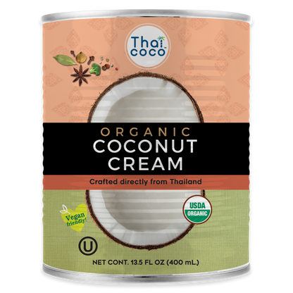 Thai Coco Organic Canned Coconut Cream