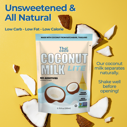 Coconut Milk Lite Pouches - 6.76 fl. oz (Pack of 6)