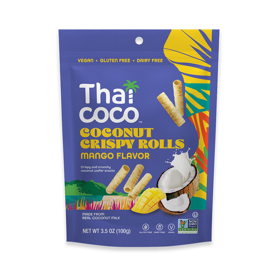 Mango Coconut Crispy Rolls - 3.5 oz (Pack of 8)