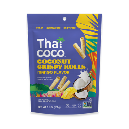 Mango Coconut Crispy Rolls - 3.5 oz (Pack of 8)