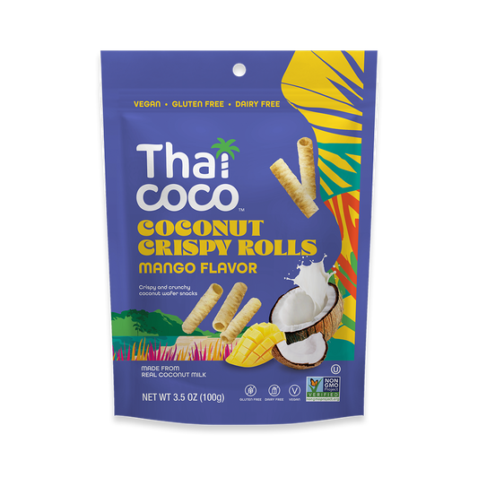 Mango Coconut Crispy Rolls - 3.5 oz (Pack of 8)