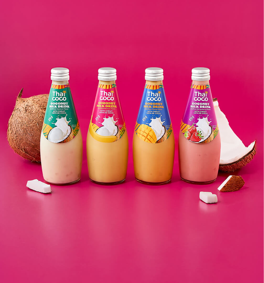 Coconut Milk Drink with Nata De Coco