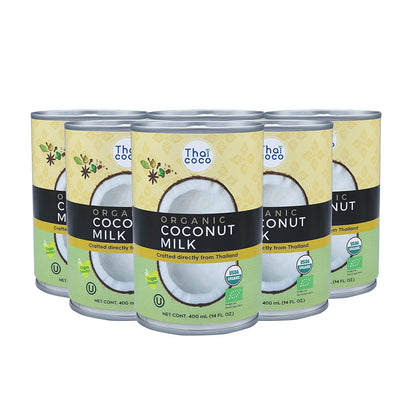 Leche De Coco Orgánica En Lata - Pack 6x