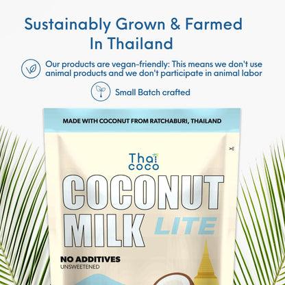 Thai Coco - Coconut Milk Lite Pouches - 6.76 fl. oz (Pack of 6)